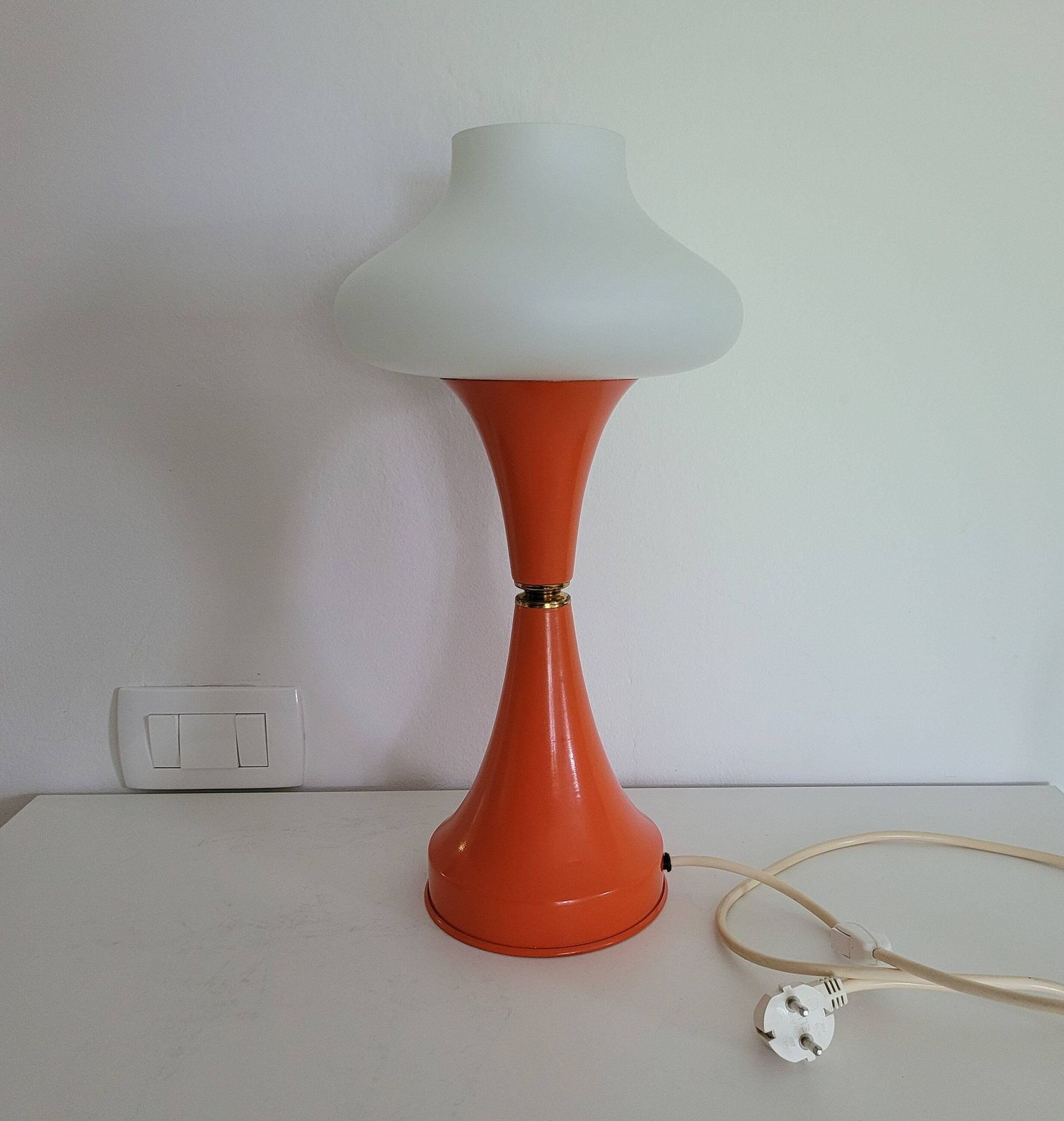 Space Age Table Lamp / 70's Lighting / Mid Century Modern Lamp / Retro Desk Lamp / Mcm / Vintage Table Lamp / Yugoslavia / Mushroom Lamp photo 436.0