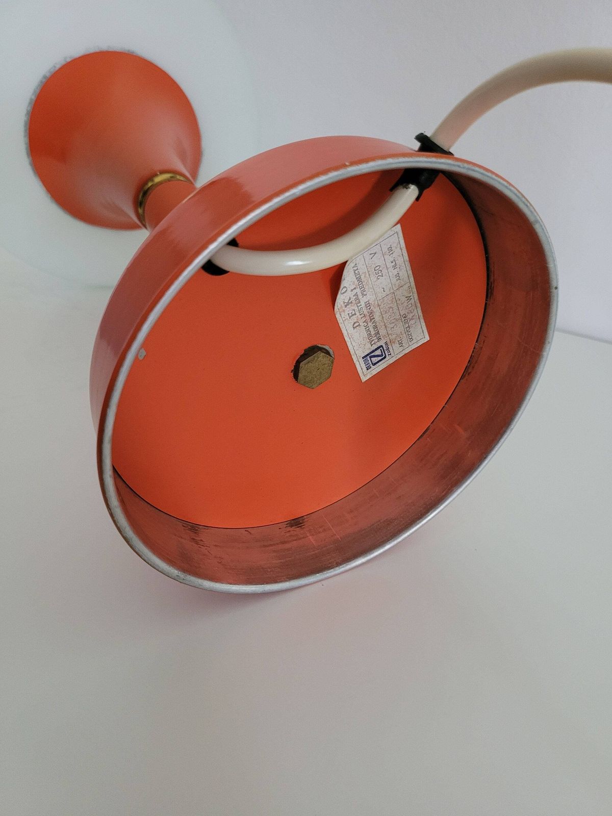 Space Age Table Lamp / 70's Lighting / Mid Century Modern Lamp / Retro Desk Lamp / Mcm / Vintage Table Lamp / Yugoslavia / Mushroom Lamp photo vintage