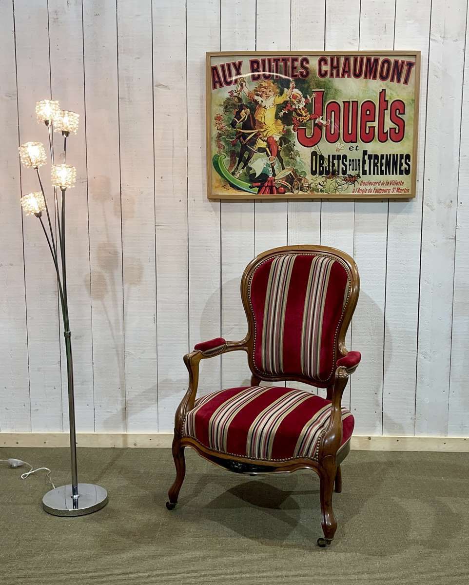 Napoleon III Armchair Late 19th Century In Walnut photo furniture