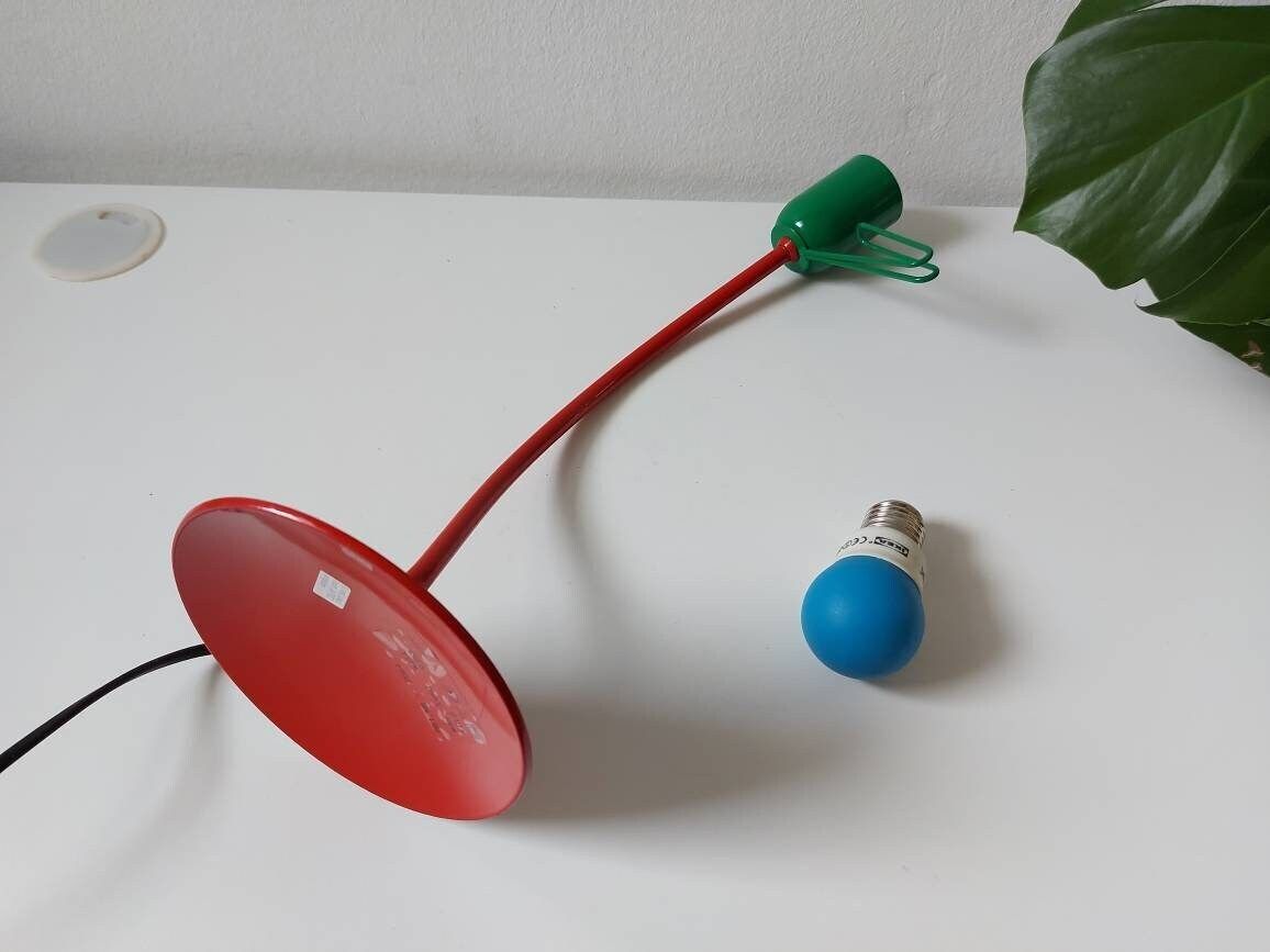 Vintage Desk Lamp, Memphis Style, Spotlight, Task Lamp, Colorful Lamp, Pop Art Lamp, Funny Lamp, Spot Light, Back To School photo 77.0