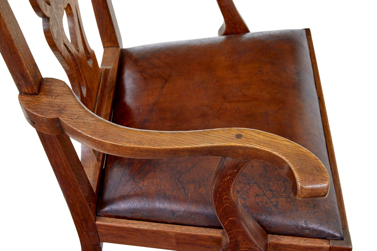 19th Century Shepherds Crook Oak Armchair photo Furniture