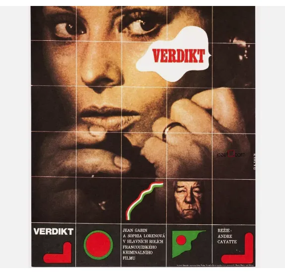 photo for sale Sophia Loren Collection 4 X Movie Posters Original Czechoslovak Poster Design