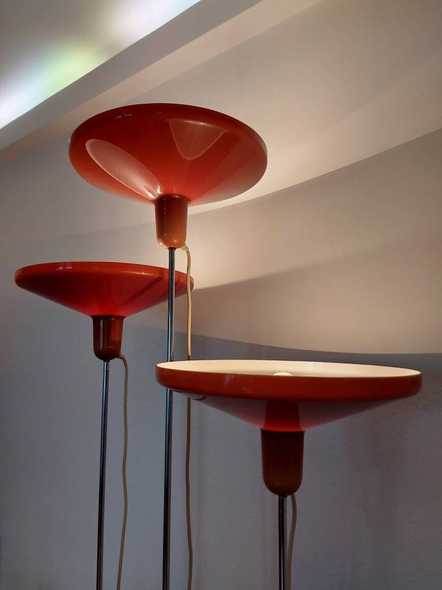 Extra Rare Floor Lamp / Franco Bresciani For Harvey Guzzini Manta / Mid Century Modern / Space Age Lamp / 70's Lamps / Retro Lamps Mushroom photo for sale