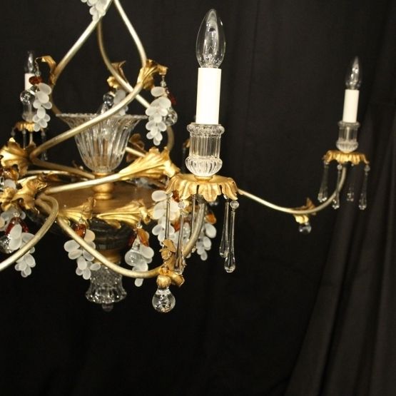 Banci Firenze Gilt & Crystal Floral Chandelier photo furniture