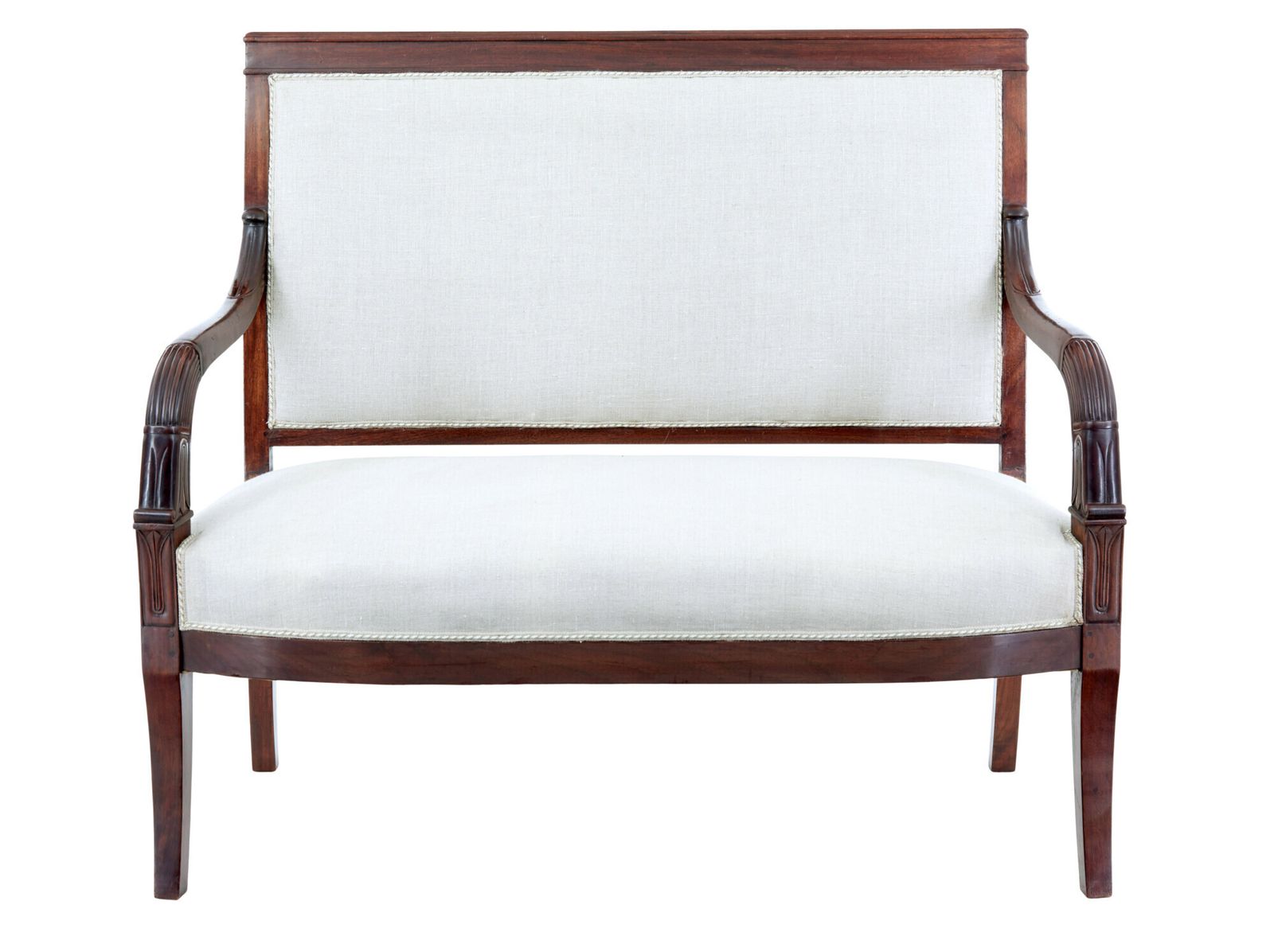 photo for sale French 7 Piece 19th Century Empire Mahogany Salon Suite