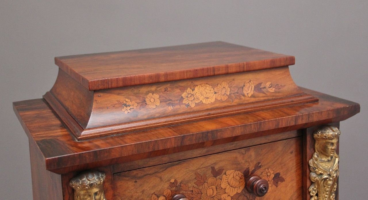 19th Century Walnut & Marquetry Wellington Chest photo 4500.0