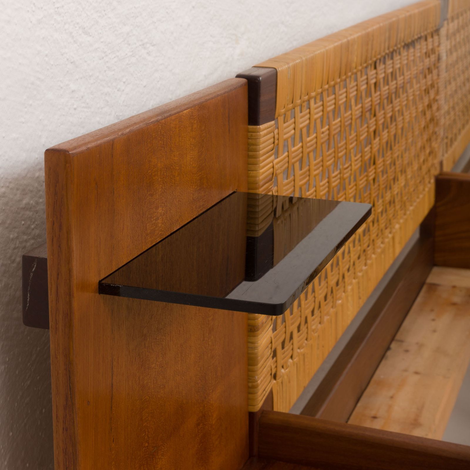2131.0 Hans J. Wegner Single Bed In Teak And Cane For Getama, Denmark, 1960s photo