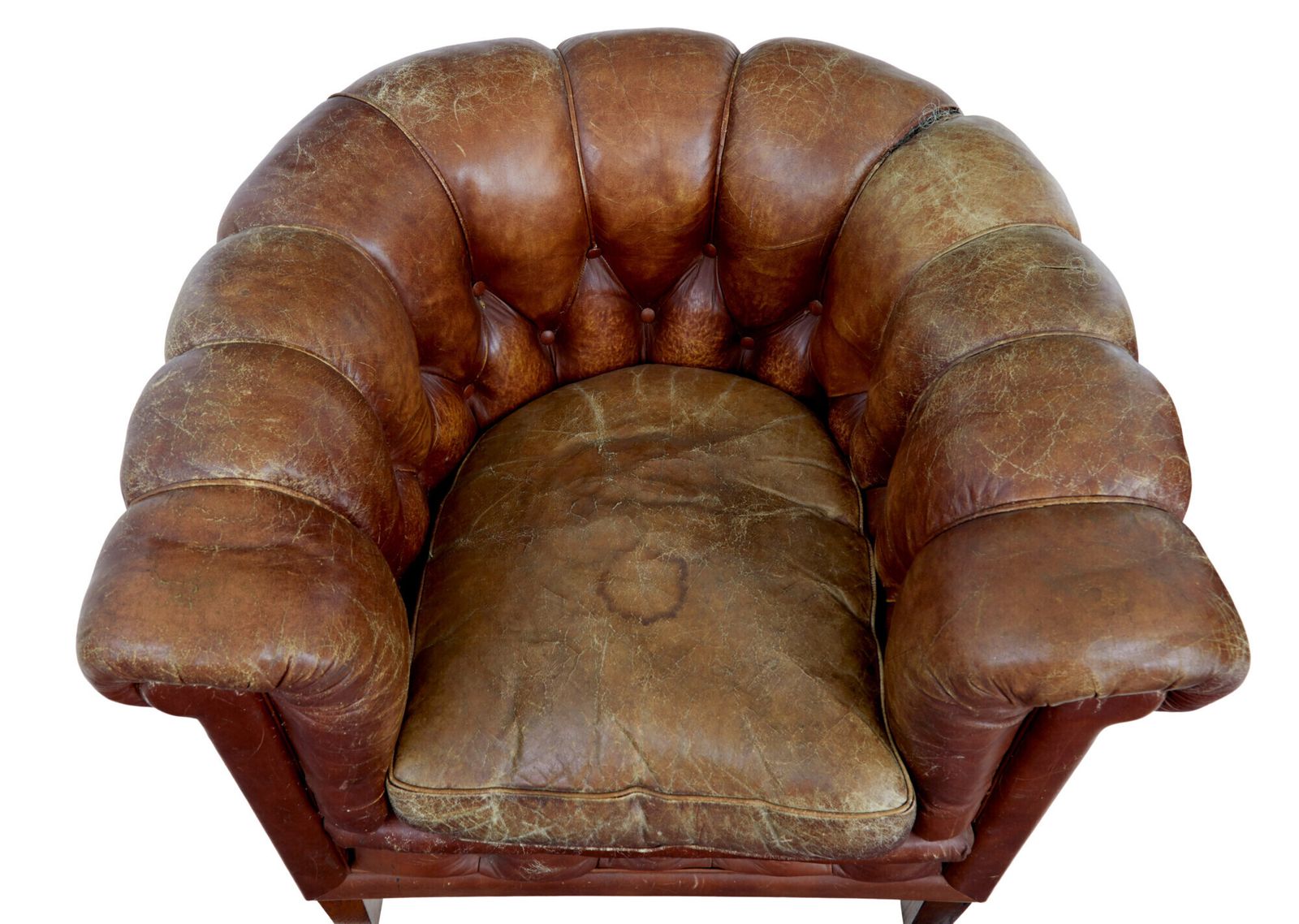 Pair Of Early 20th Century Leather Lounge Armchairs photo 1865.0