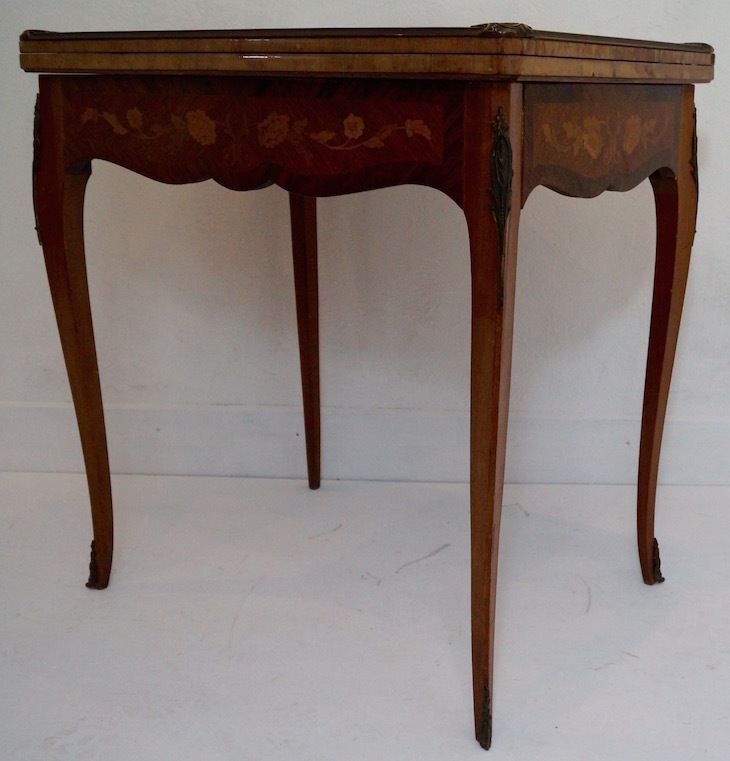 Antique French Louis XV Games / Side Table   Free Delivery To England And Wales photo furniture