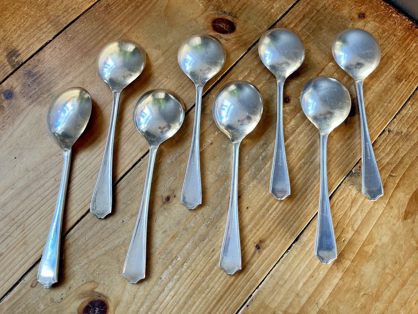 19 Piece Art Deco A1 Chester Ep Co Part Cutlery Set Plated Knifes Forks Spoons photo Home Decor