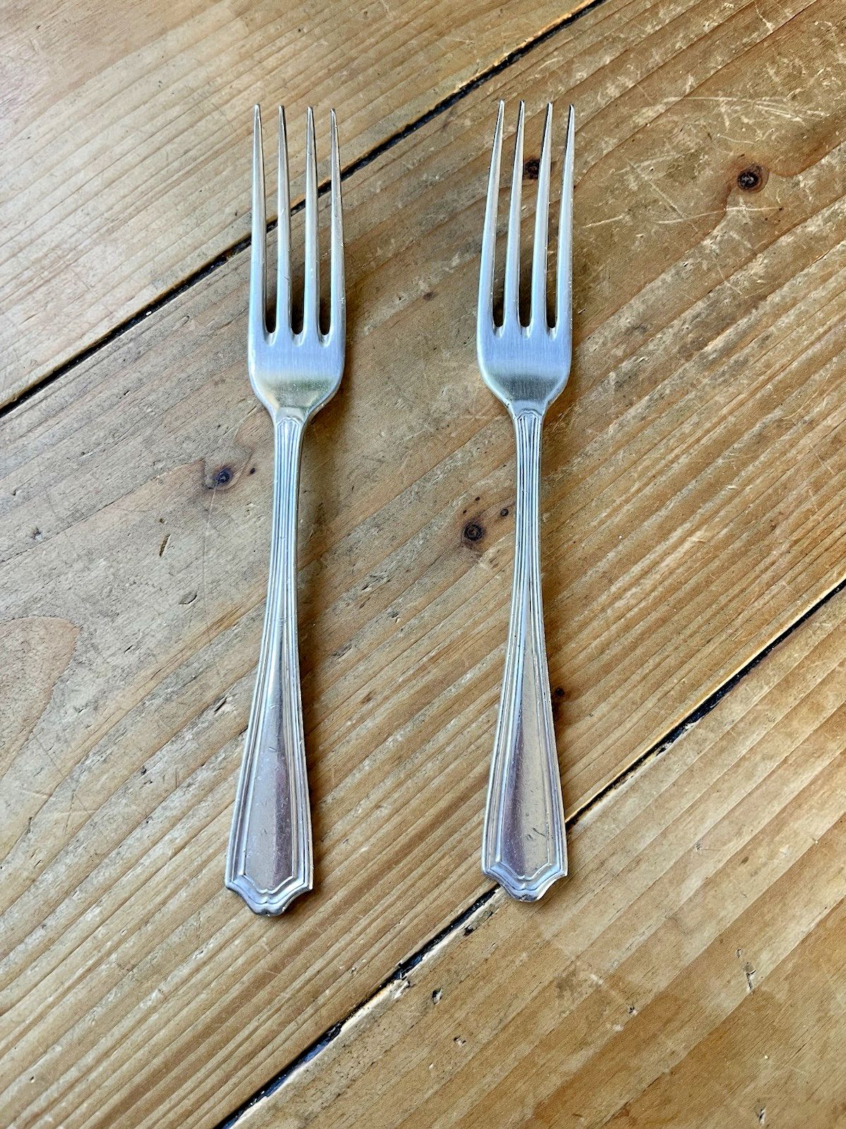 19 Piece Art Deco A1 Chester Ep Co Part Cutlery Set Plated Knifes Forks Spoons photo vintage