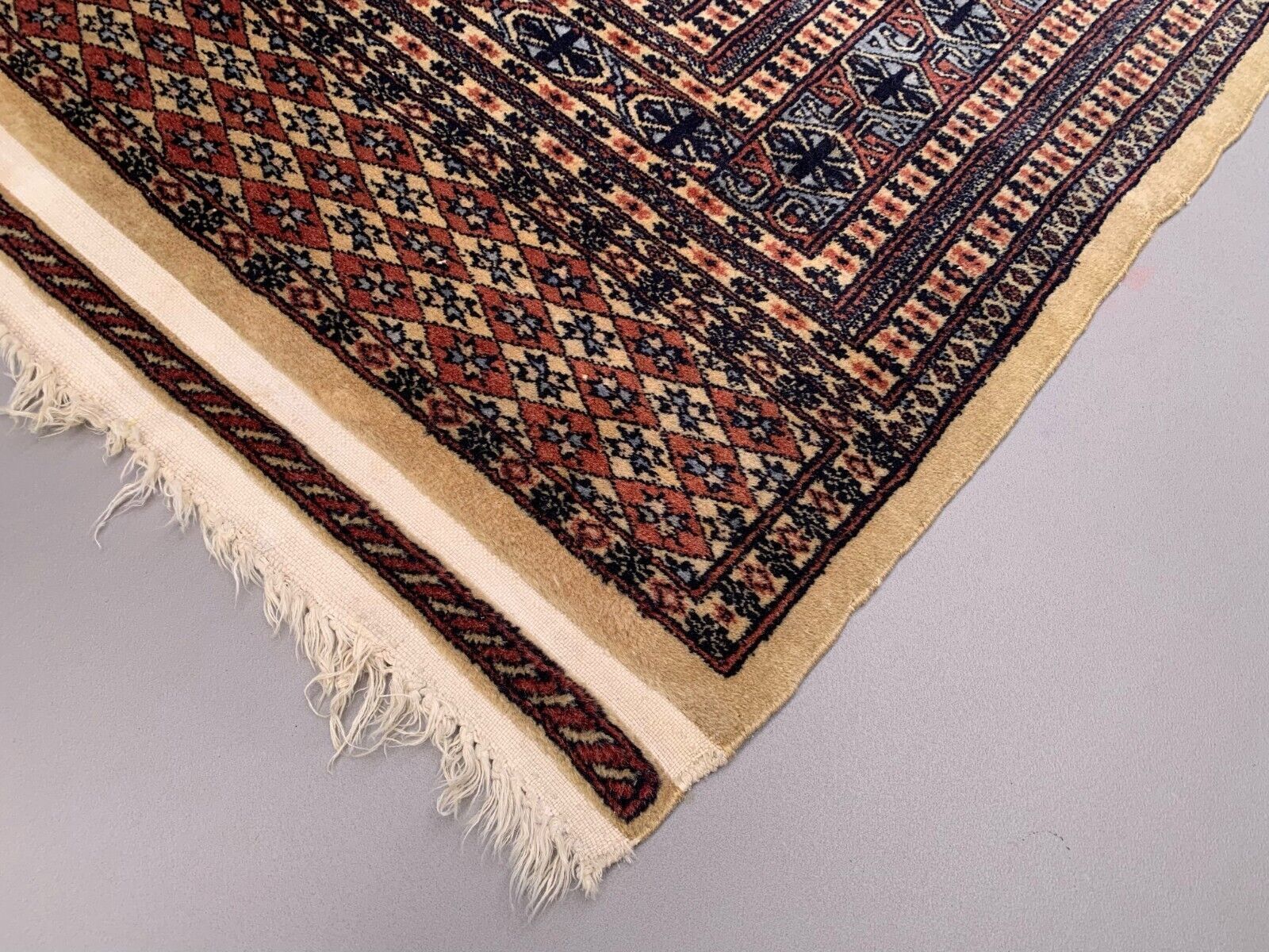 Fine Vintage Pakistani Rug, 290x190 Cm Turkoman Bokhara Large, Shabby photo for sale