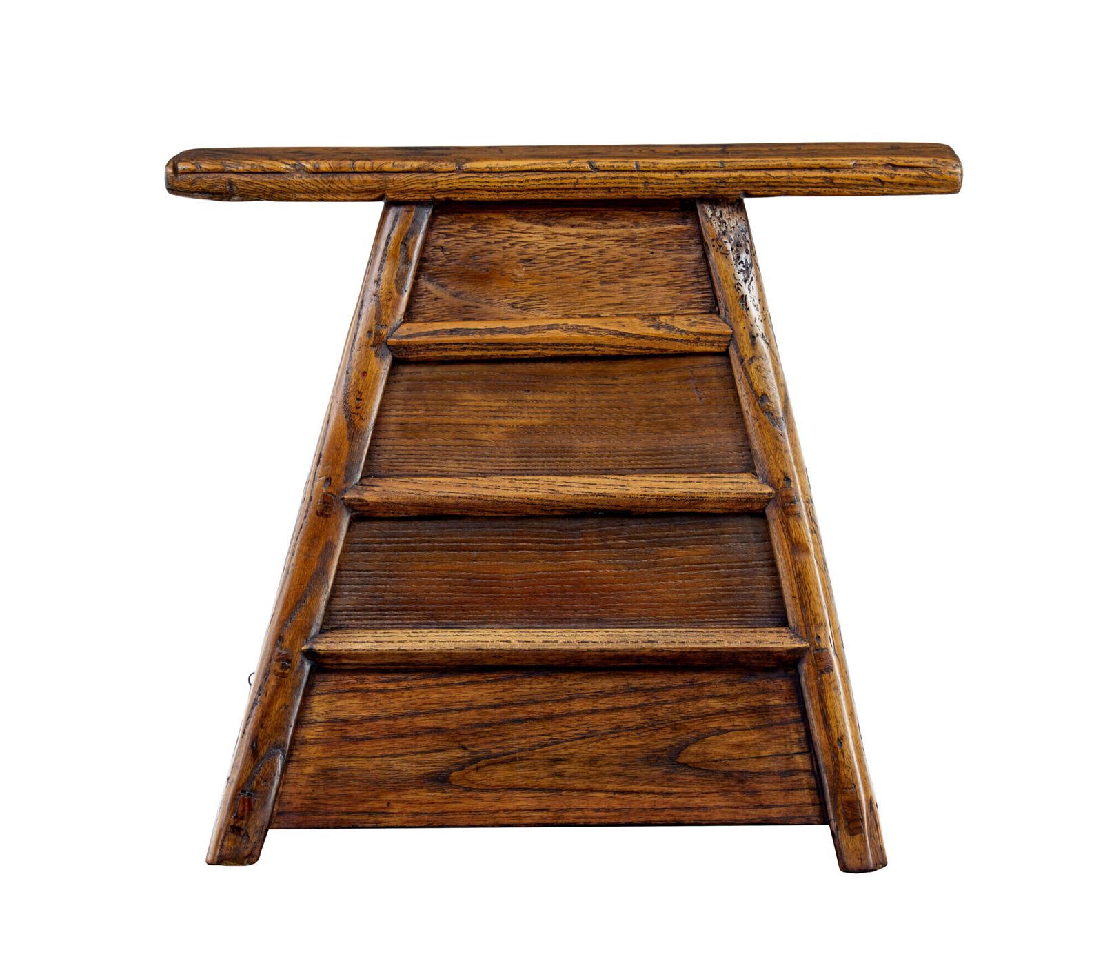 Small 19th Century Elm Table Top Chest Of Drawers photo for sale
