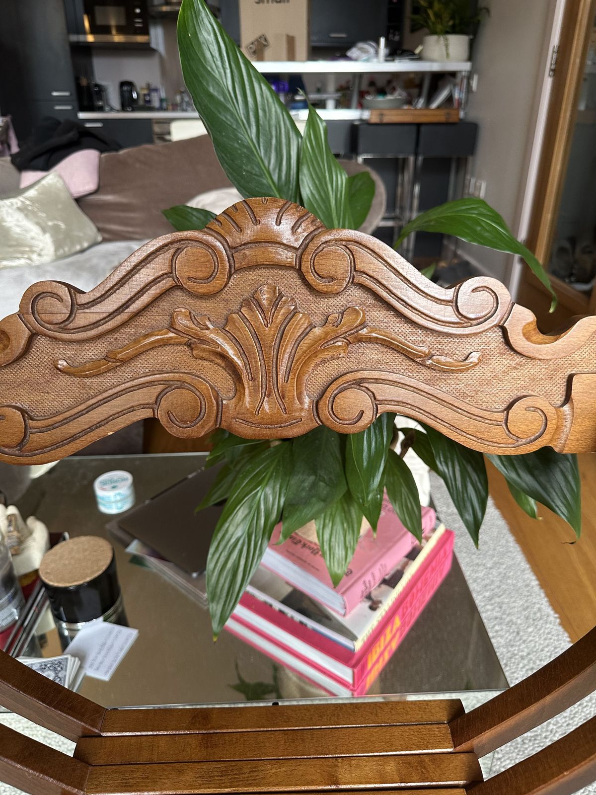 Antique Italian X Frame Chair | Hand Carved Wooden Throne Seat photo Furniture