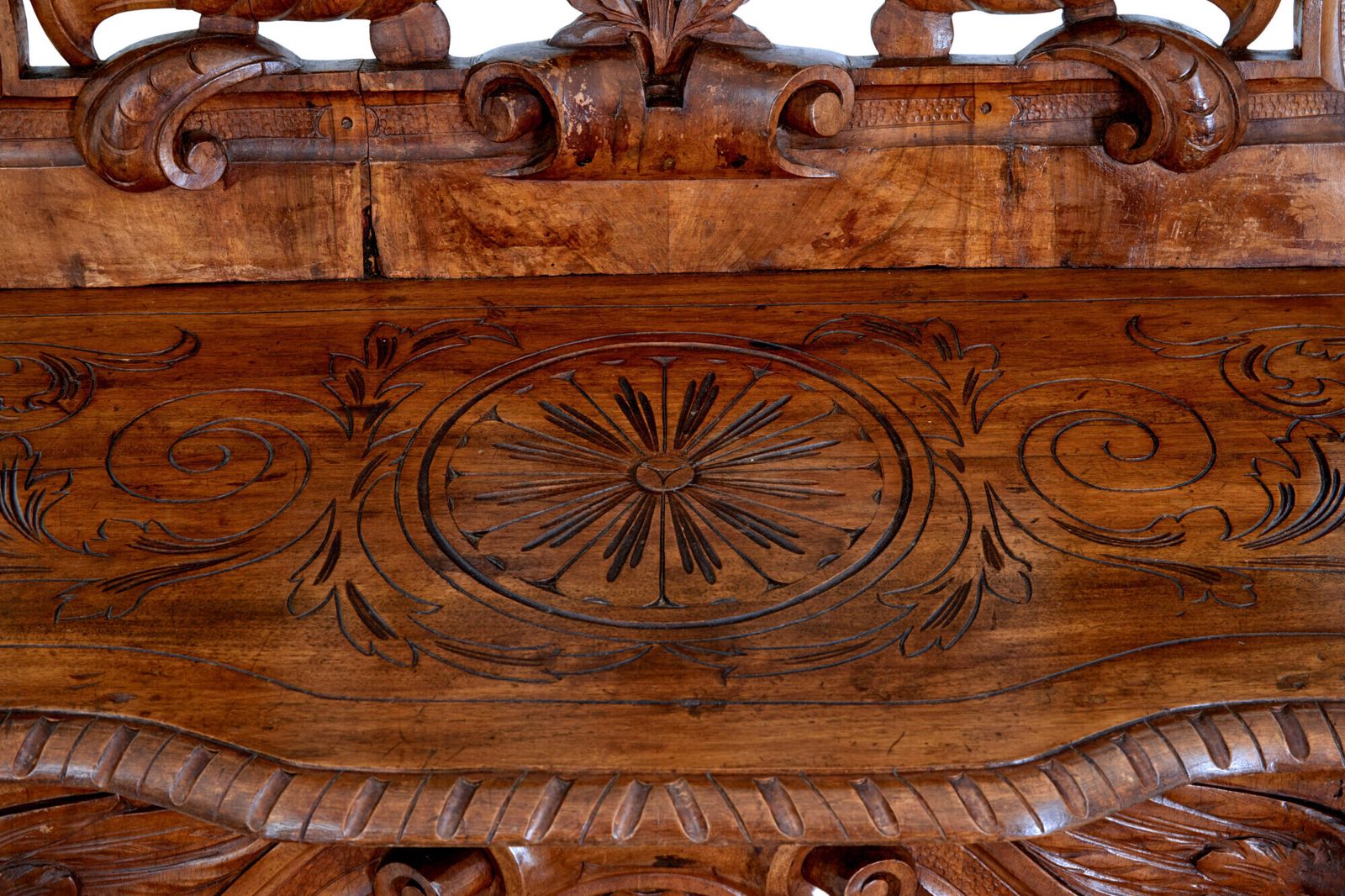 19th Century Carved Flemish Walnut Decorative Chair photo 2145.0