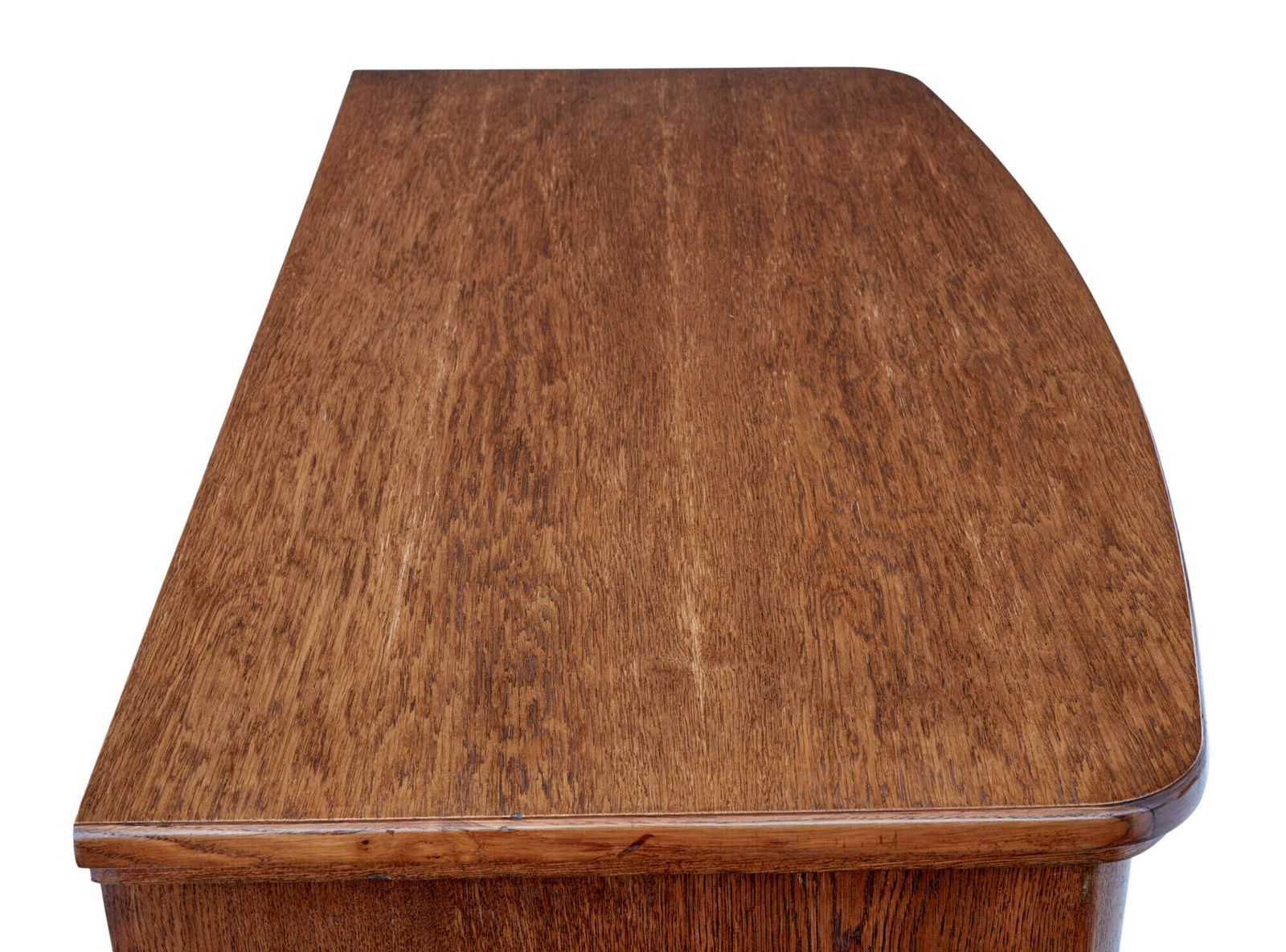 19th Century Bow Front Oak Chest Of Drawers photo furniture