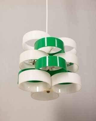 Vintage Chandelier In Plastic From Stilux Milano, Italian Design, 1960s photo 943.0