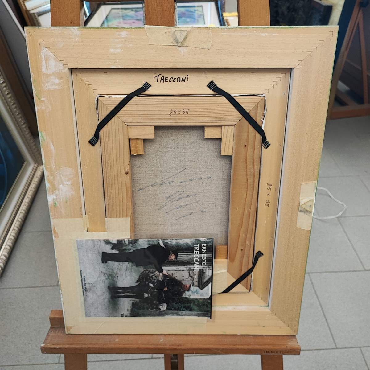 Ernesto Treccani Oil On Canvas, 25 X 35 Cm photo buy