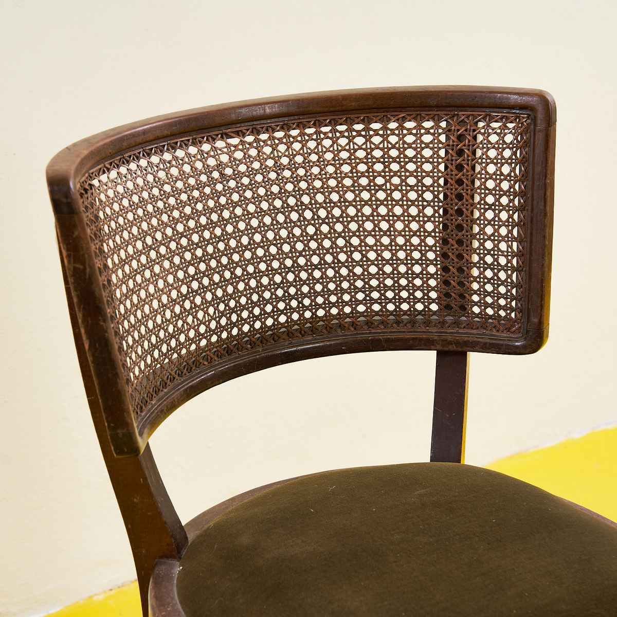 Pair Of Chairs From The 40s/50s In Wood And Vienna Straw photo 463.0