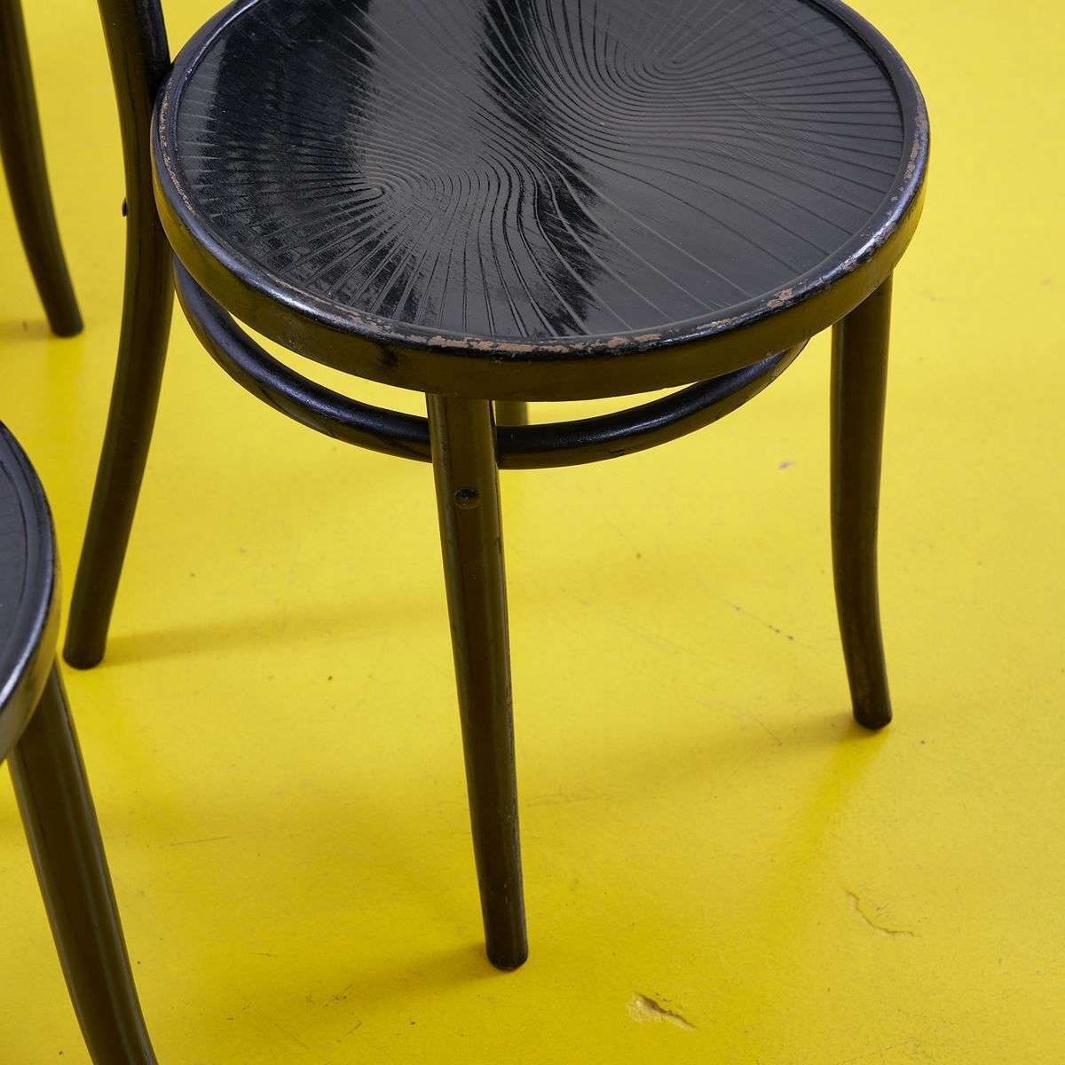 Set Of 4 Chairs Attributed To Zpm Radomsko 60s photo for sale