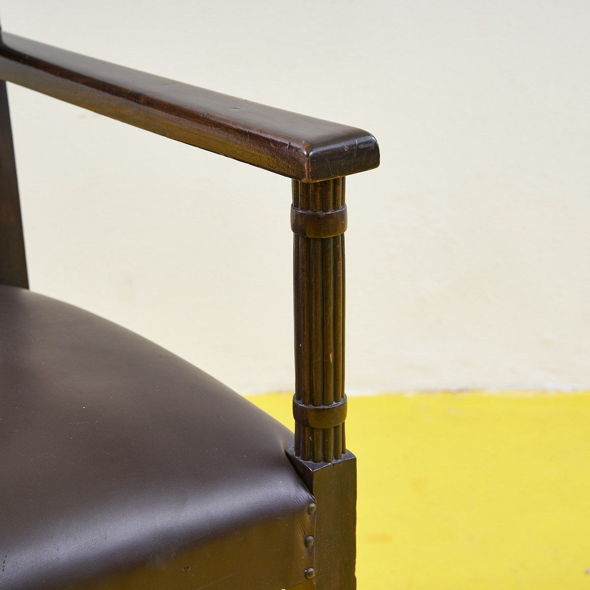 Desk Chair, Belonged To Ottorino Piccinato, With Fasces photo for sale