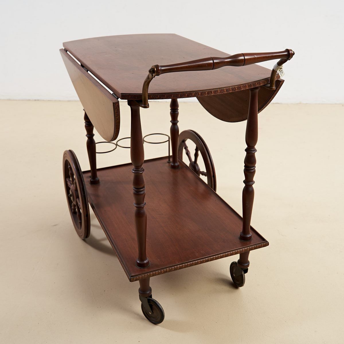 Wooden Trolley For Food And Drinks photo for sale