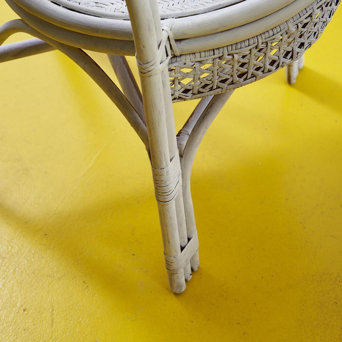 70's Rattan And Bamboo Chairs, 4 Pieces photo vintage