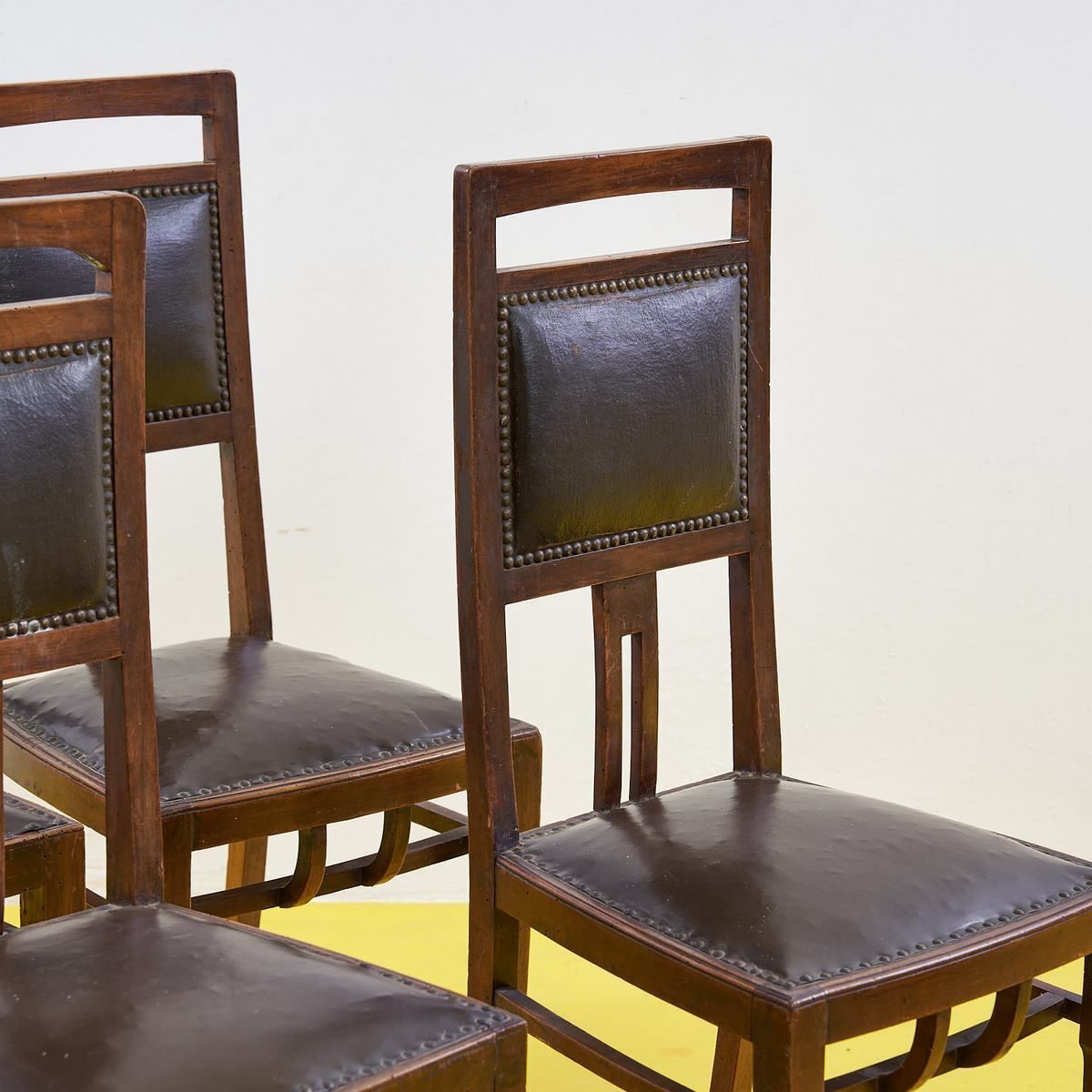 Wooden Chairs Early 1900s, 4 Pieces photo for sale