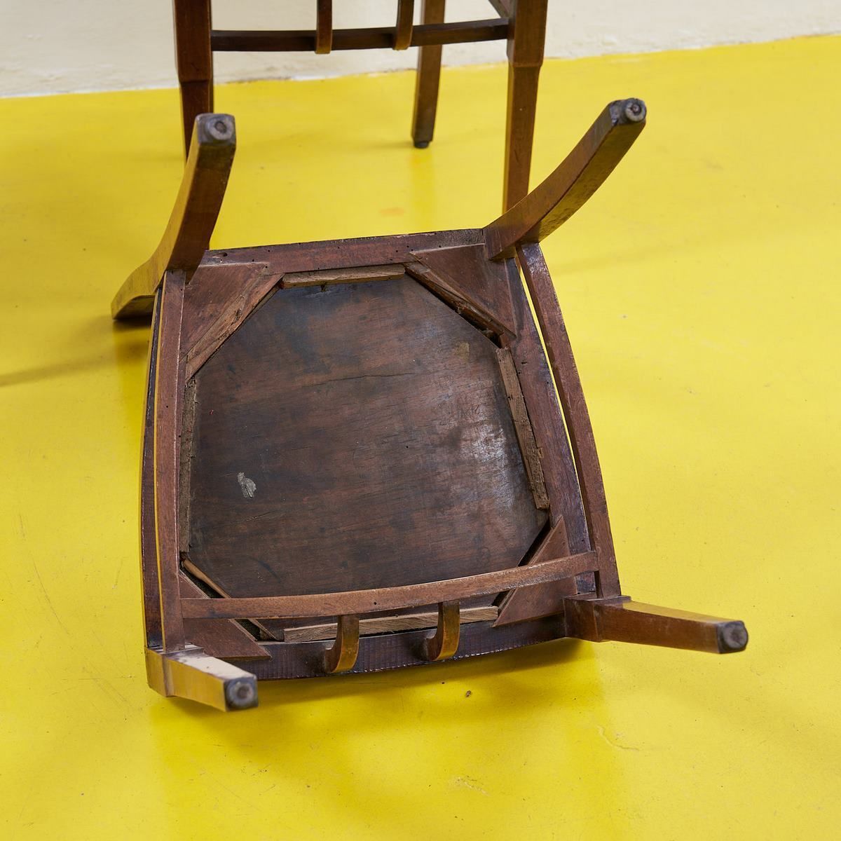 Wooden Chairs Early 1900s, 4 Pieces photo vintage