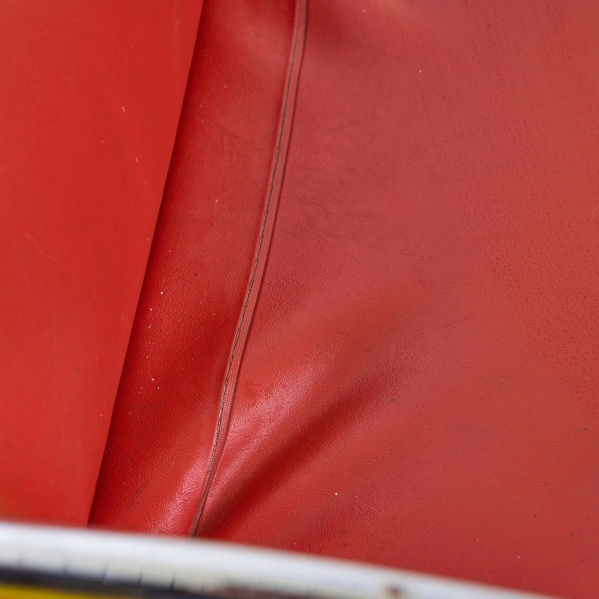 photo furniture Pair Of Red Faux Leather Office Chairs