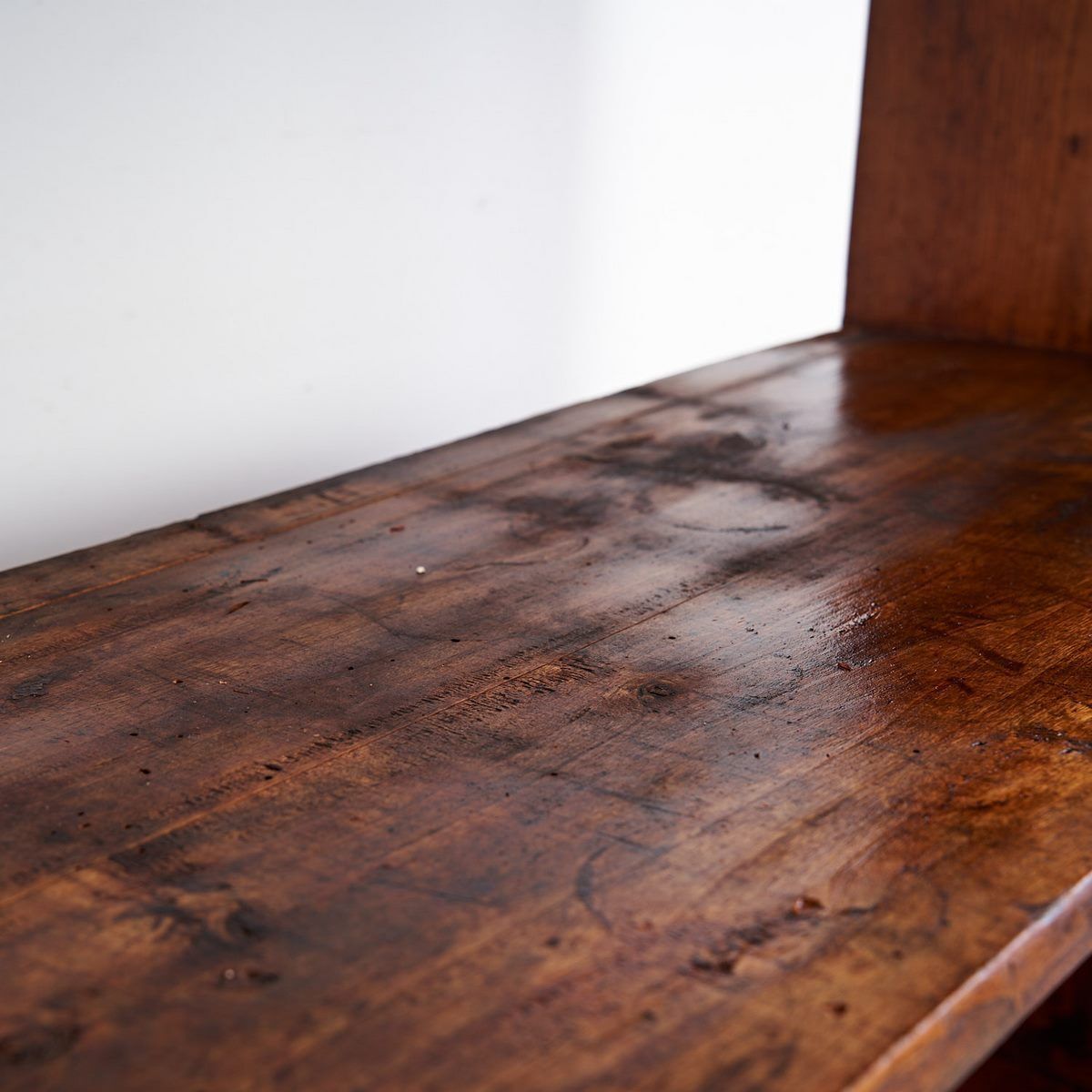 photo for sale Open Bookcase In Soft Wood, Original Patina