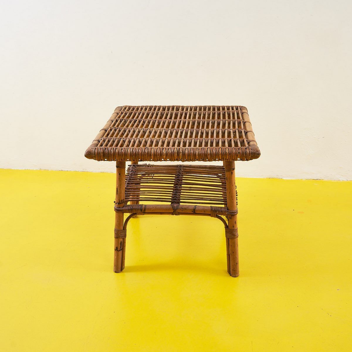 70's Bamboo Coffee Table, 1970s