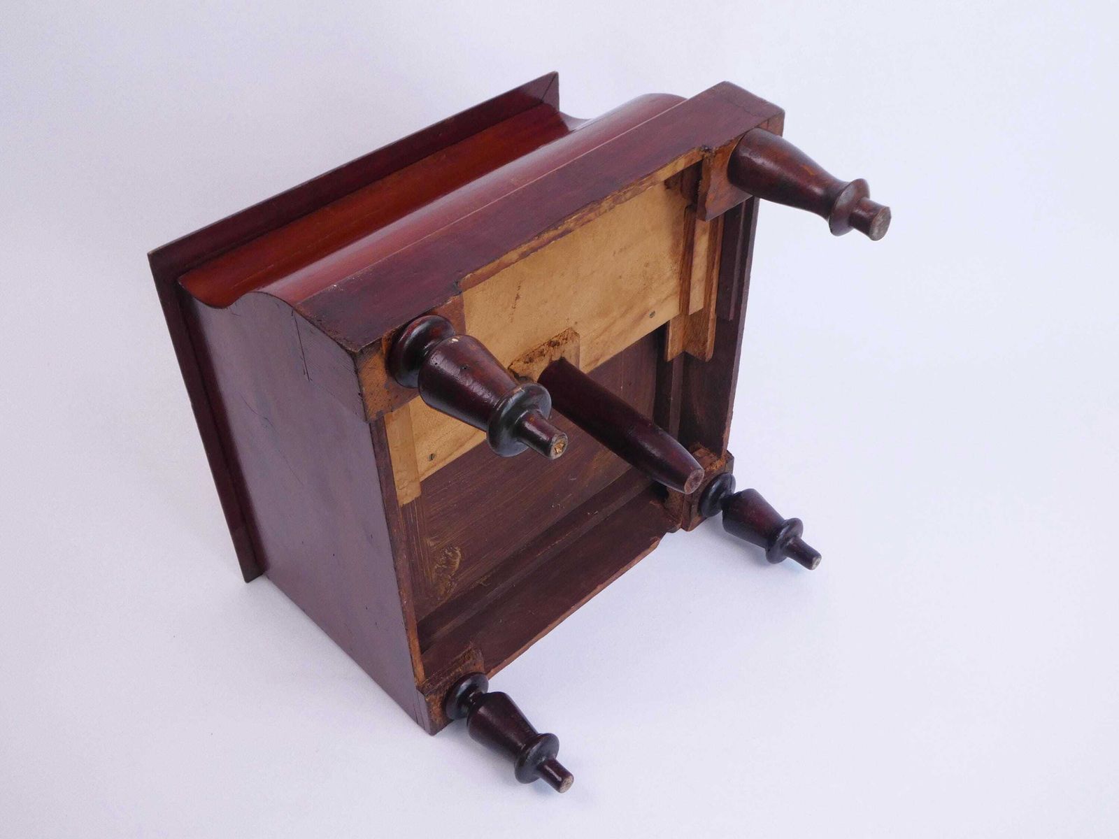 photo for sale Antique Victoria Bed Steps With Leather, Two Tiered English Stool, Mahogany Bedside Commode 1800's, Wooden Step Stool