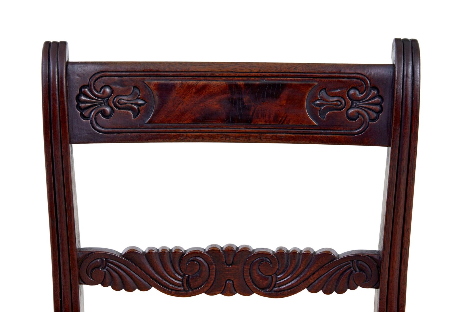 Set Of 6 19th Century Regency Mahogany Dining Chairs photo Furniture