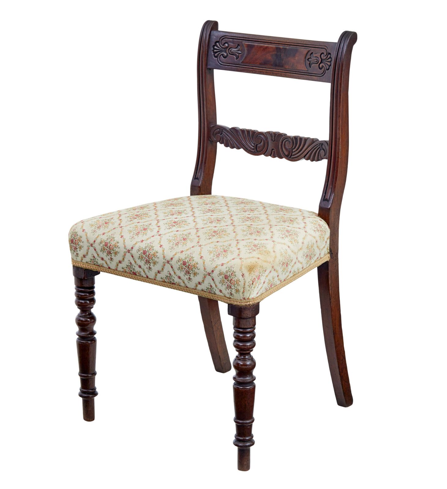 Set Of 6 19th Century Regency Mahogany Dining Chairs photo vinterior