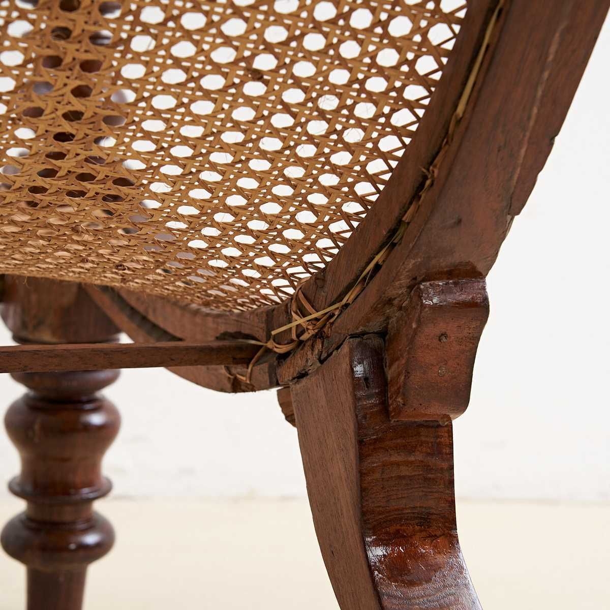 photo furniture Colonnial Style Fireplace Chair In Vienna Straw