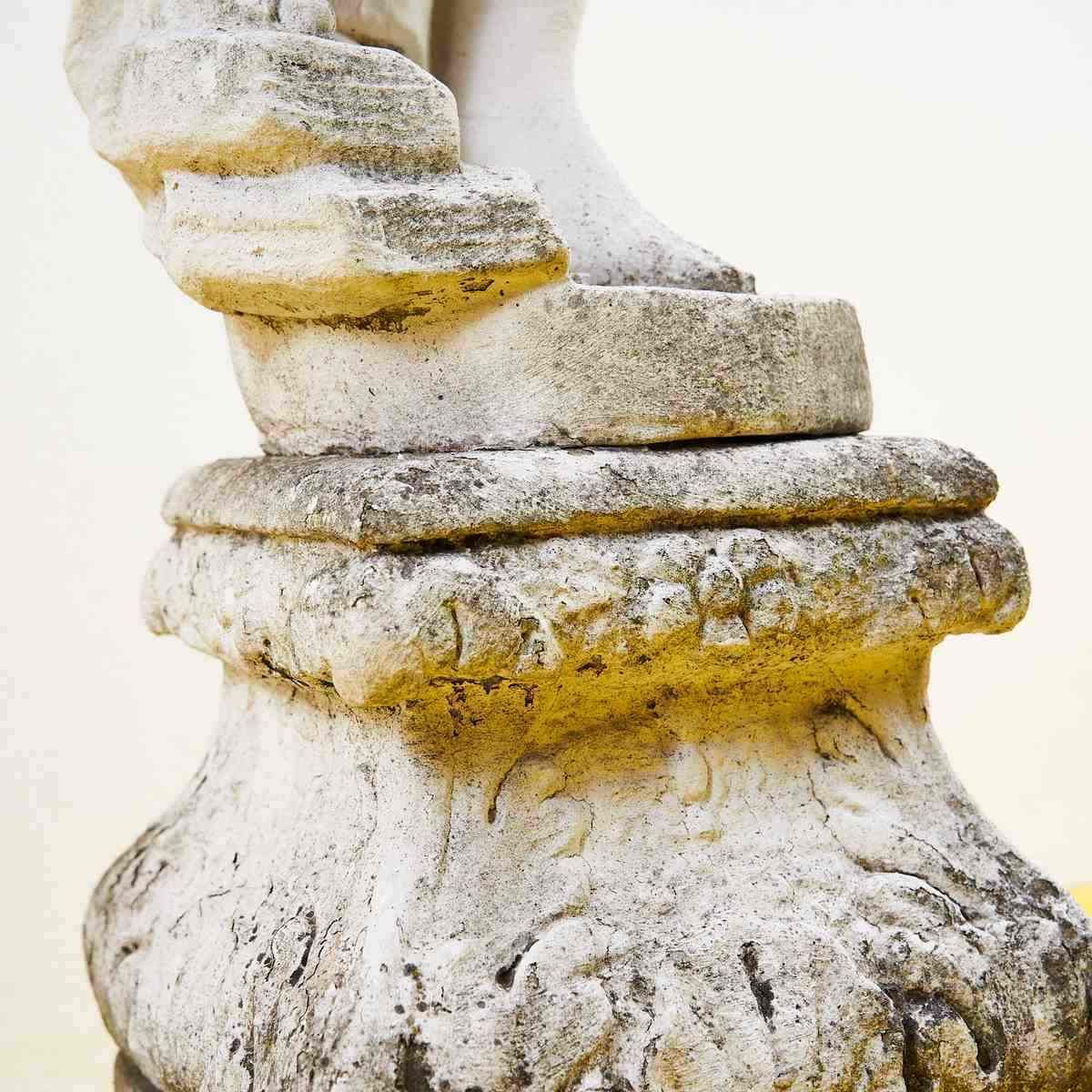 50's Garden Statue In Concrete And Marble Dust photo buy
