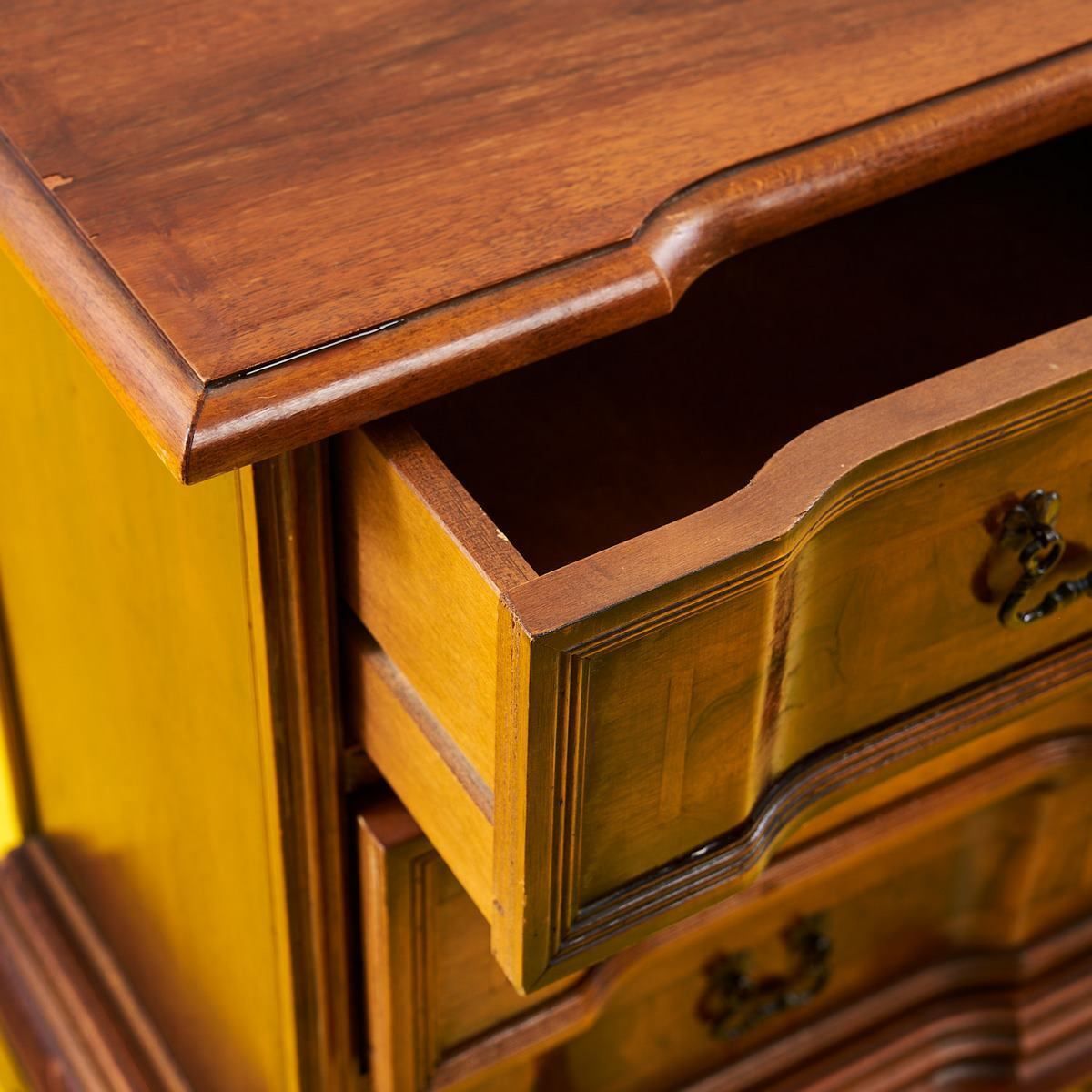 Pair Of Antique Style Wooden Bedside Tables photo Furniture