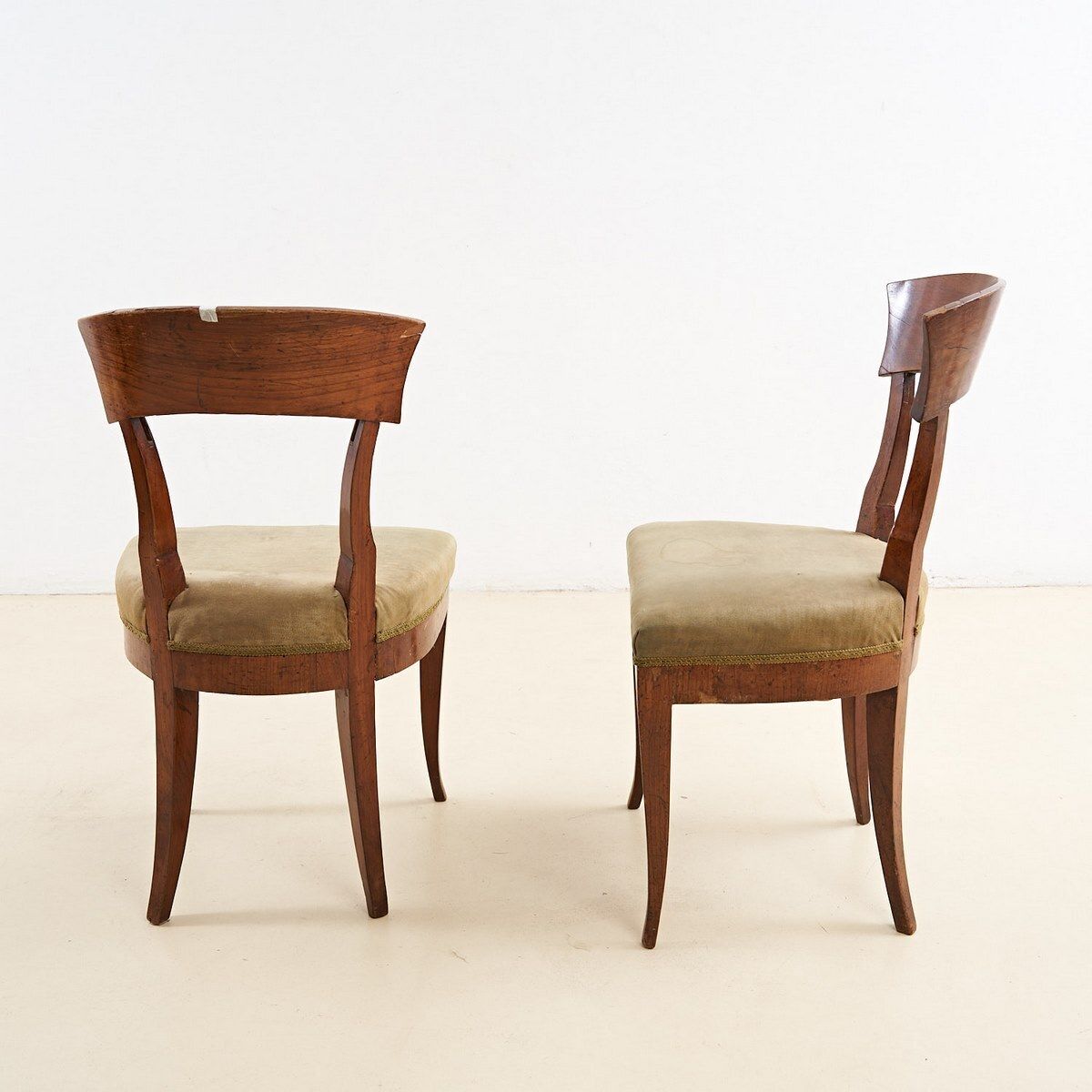 Pair Of Neoclassical Directory Armchairs Early 19th Century In Walnut photo 806.0