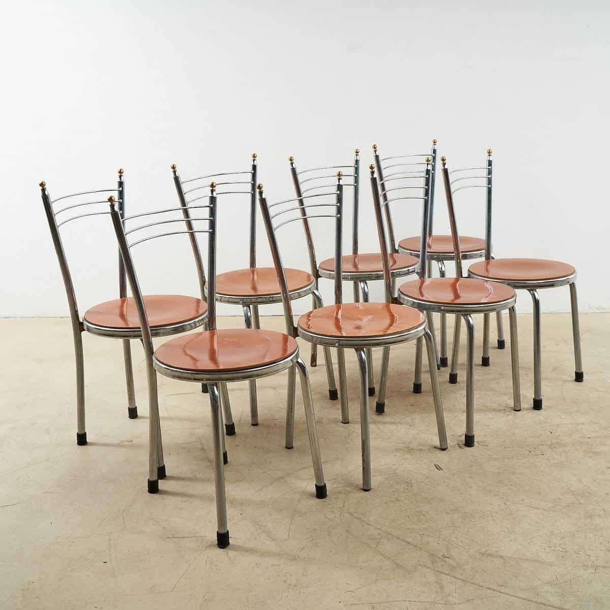 Chrome Chairs, 8pcs