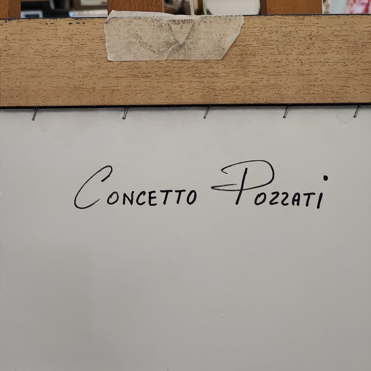 Art Concetto Pozzati Lithograph 50 X 70 Cm photo