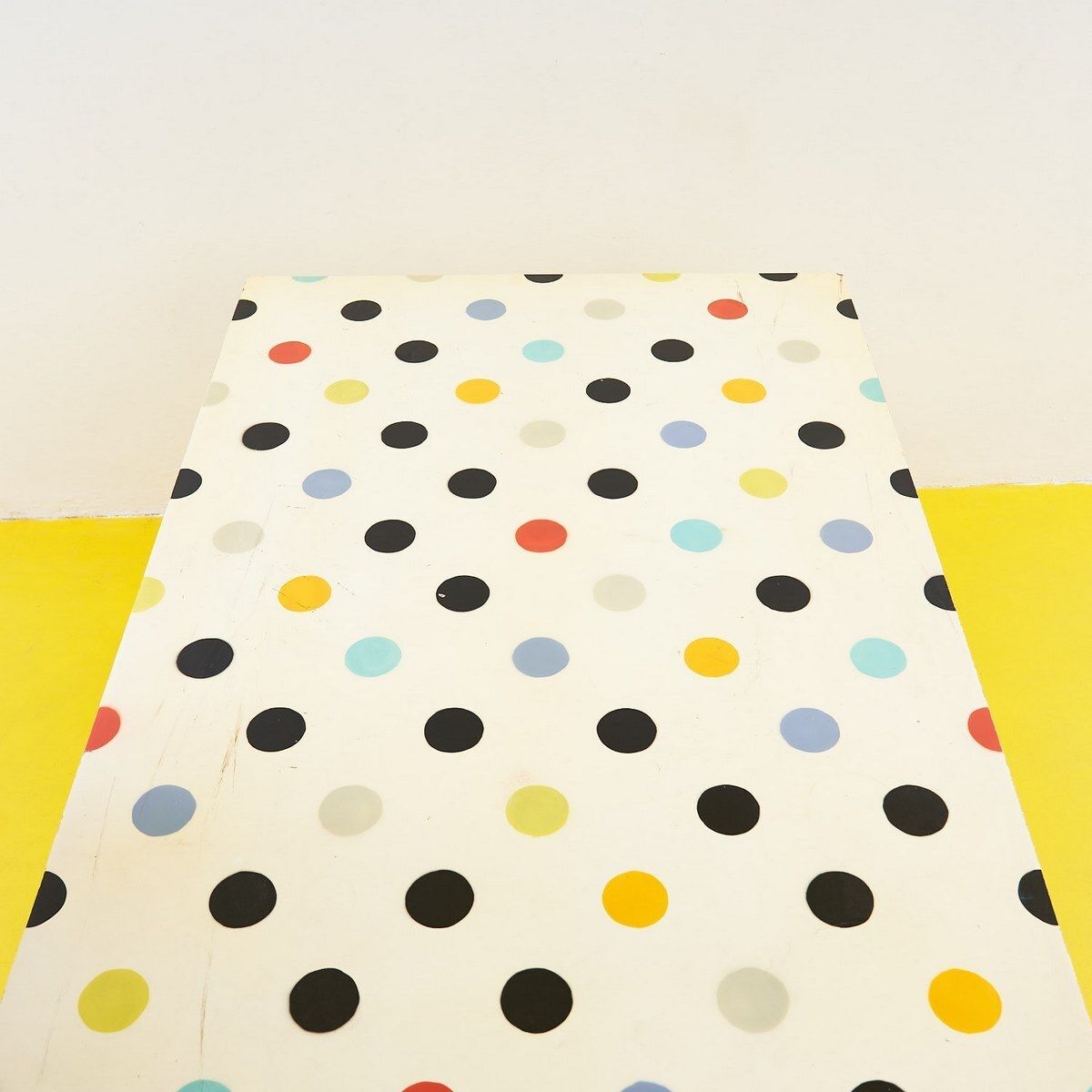 photo vinterior Design Table In Laminated Wood With Polka Dots, Seletti Piu Damien Hirst