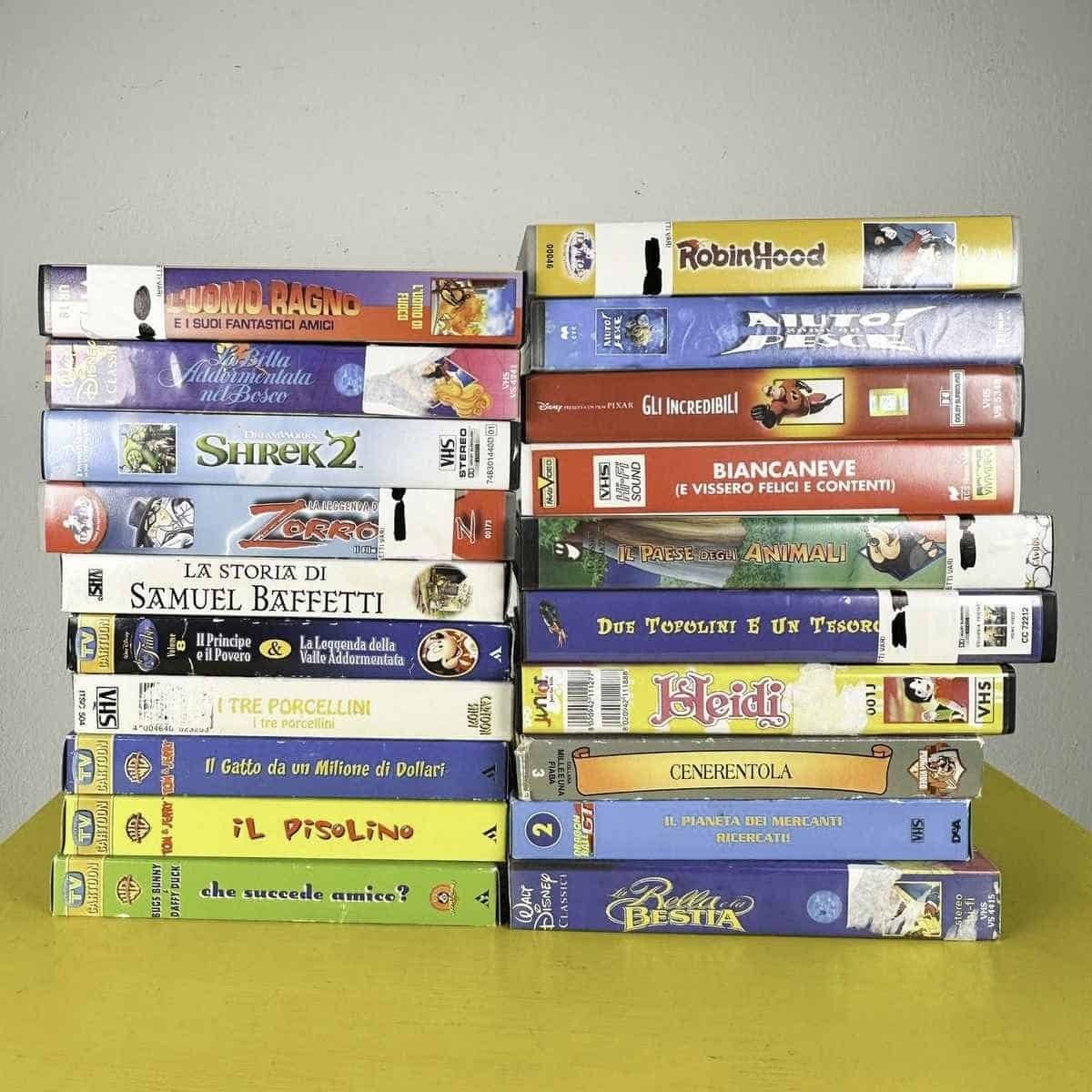 Vhs Movie Lot For Kids, 20 Pieces
