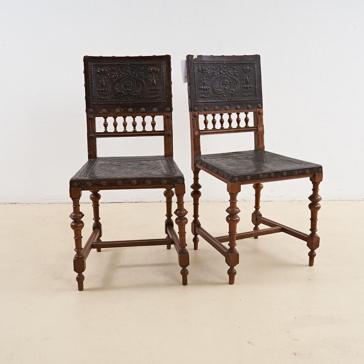 Pair Of Chairs Early 1900s Eclectic Style