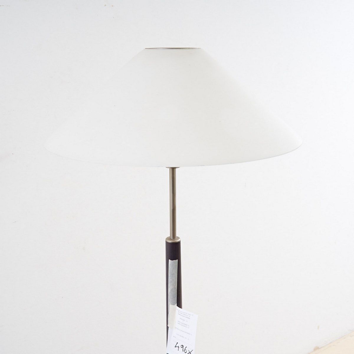80's Floor Lamp In Glass And Metal photo furniture