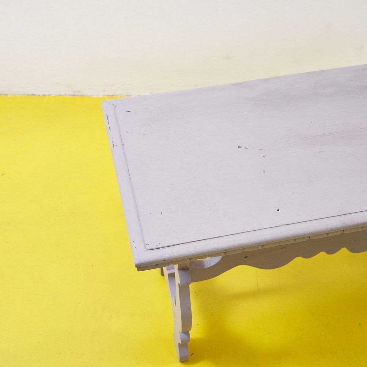 Dove Grey Wooden Coffee Table, 1930s photo furniture
