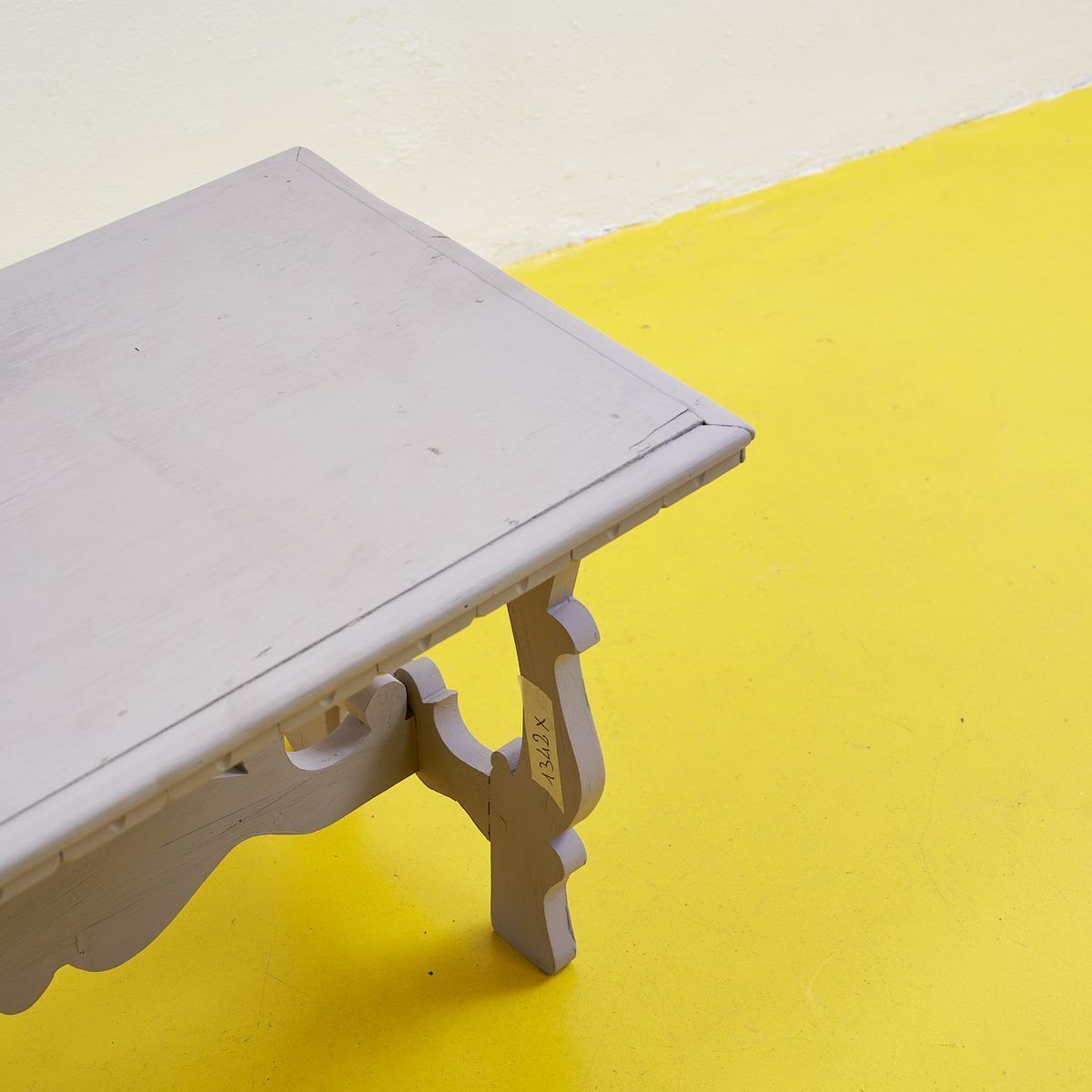 Dove Grey Wooden Coffee Table, 1930s photo for sale