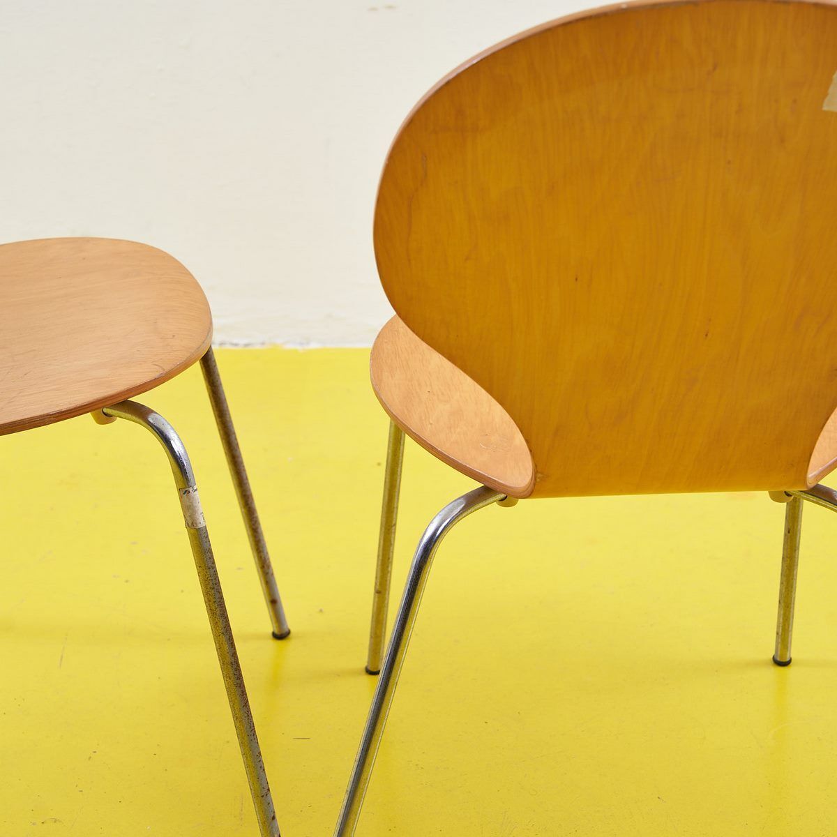Pair Of Vintage Wooden Chairs, 1970s photo 359.0
