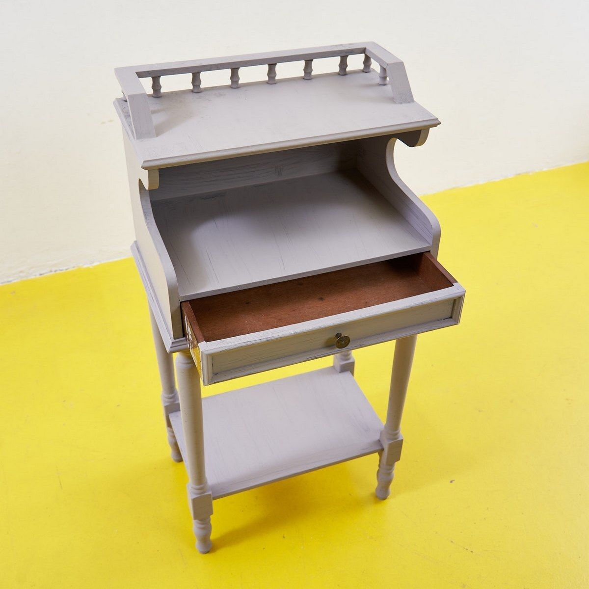 Dove Grey Bedside Table, Early 50s photo furniture