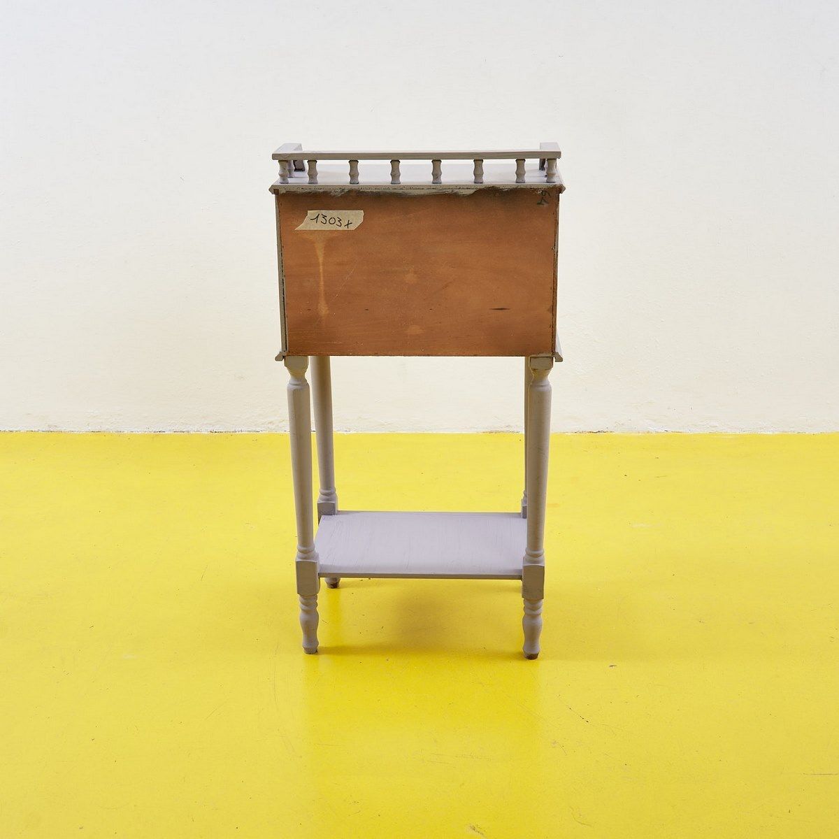 Dove Grey Bedside Table, Early 50s photo vinterior
